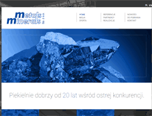 Tablet Screenshot of metals-minerals.com.pl